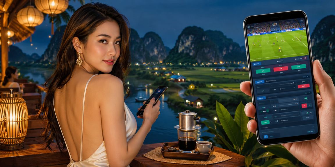 Người hâm mộ thể thao Việt Nam xem trận đấu bóng đá và theo dõi kèo cá cược trực tuyến